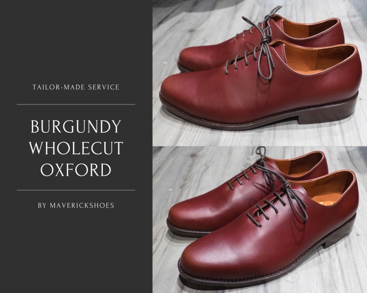 burgundywholecutoxford